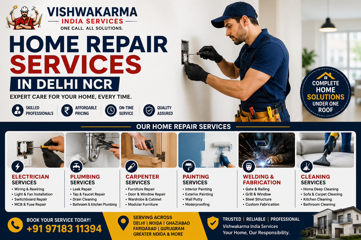 Home Repair Services in Delhi NCR – Trusted Experts for Every Home Maintenance Need